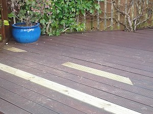 Garden decking repair