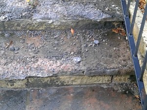 Step repair - before